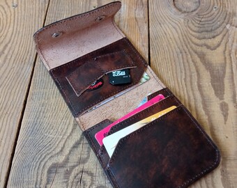 Card holder,  Hipster wallet, Leather wallet, Brown mens wallet, Bifold wallet, Business card, Slim wallet, Handmade wallet, Pocket wallet