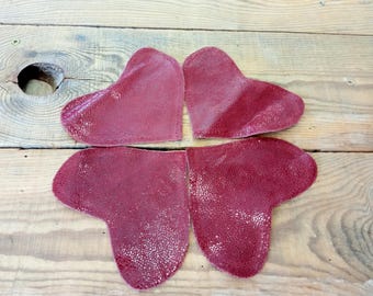 Parches de pareja, Parches de corazón, Parche de codo, Parche de suéter, Cuero genuino, Rojo, Geek, Bricolaje, Parche de cárdigan, Parches de rodillas, Parches para niños