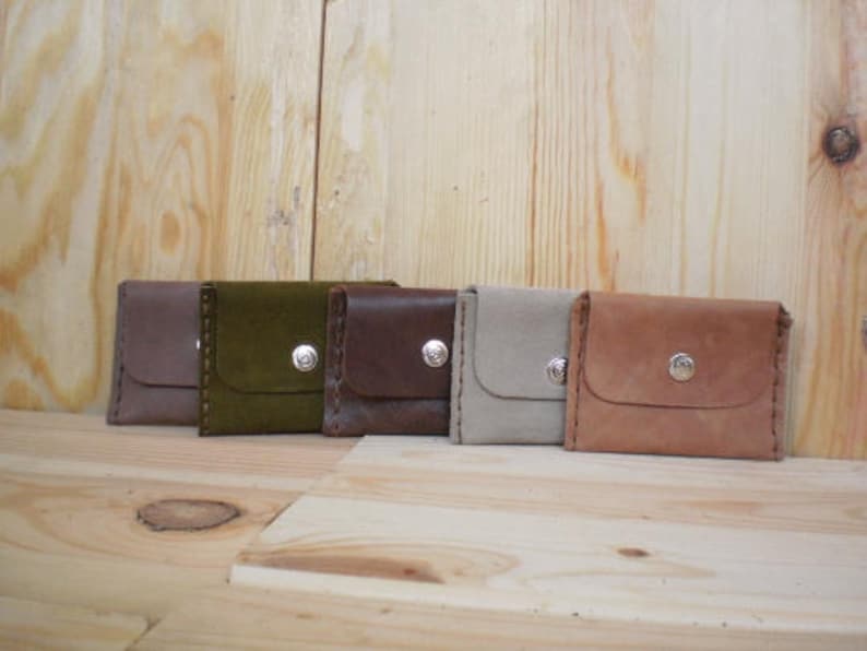 Coin purse Men/'s leather wallet Leather card wallet Slim leather wallet Coin pouch Business card case Card holder Leather wallet