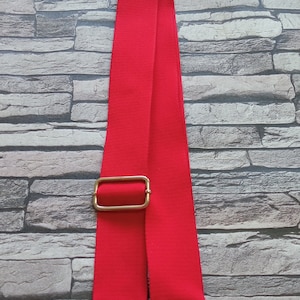 Roter Gurt, Taschengurte, 150 cm / 4 cm, Taschengurte, Baumwoll-Canvas, Schultergurtpolster, Crossbody, Griffe, Ersatzgurt, Einstellbar