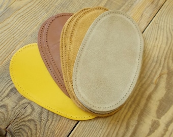 Parches ovalados de cuero genuino para codos: Reparación de suéteres y cárdigans