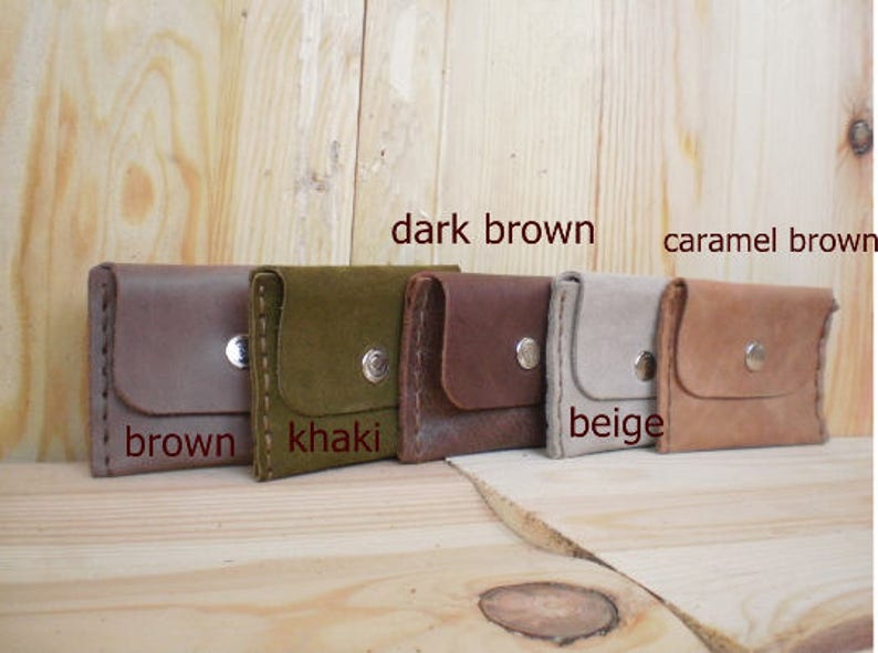 Coin purse Men/'s leather wallet Leather card wallet Slim leather wallet Coin pouch Business card case Card holder Leather wallet