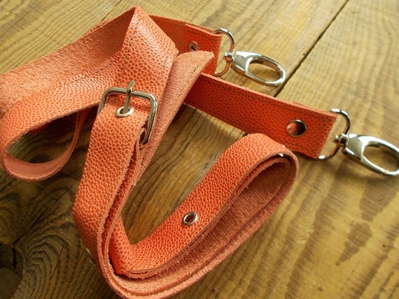 Messenger Strap Long Purse Strap Bag Straps Saffiano Leather Leather Handles Leather Handbag Strap Salmon Color Long Straps for Bags Etsy Canada