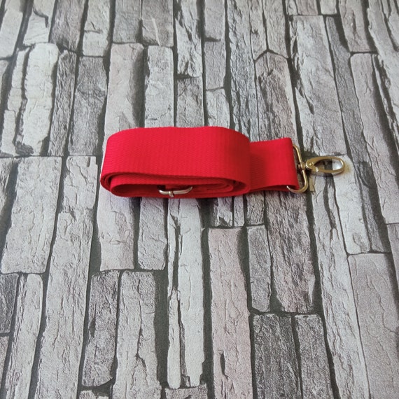 Red Purse Strap, Bag Straps, Crossbody Straps, Long Straps, Vegan Leather,  Shoulder Strap Pad, Handles, Replacement Strap, Adjustable, 