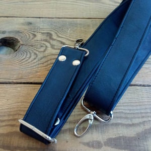 Bag straps, Long straps, Vegan Leather, Shoulder Strap pad, Crossbody straps, Blue, Purse strap, Handles, Replacement strap, Adjustable