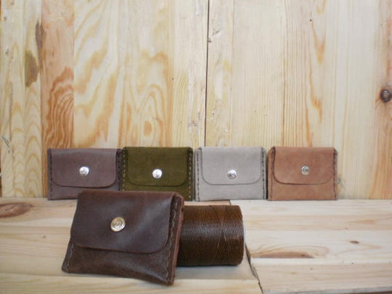 Coin purse Men/'s leather wallet Leather card wallet Slim leather wallet Coin pouch Business card case Card holder Leather wallet