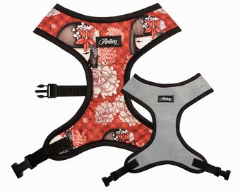 small dog harness with bow tie