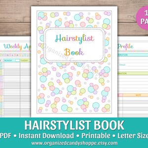 Hairstylist Book • 11 Page • PDF • Instant Download • Printable