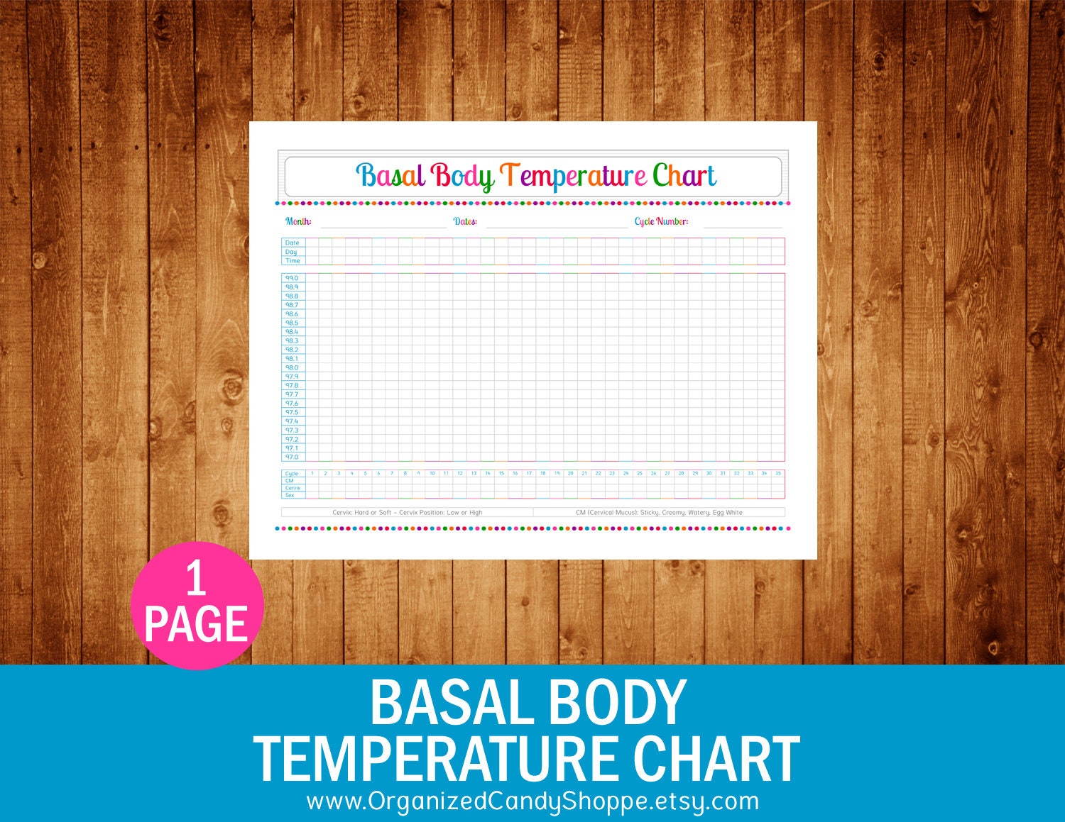 Printable Basal Temperature Chart