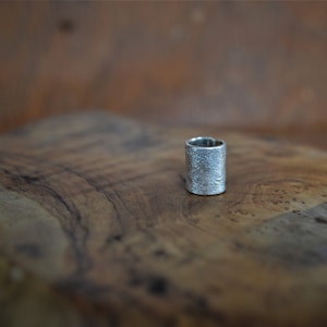 Eco sterling silver dreadlock/braid cuff. In sizes 4mm to 14mm. Hair jewellery. Braid beads. Silver cuff. Nordic cuff. Beard bead.