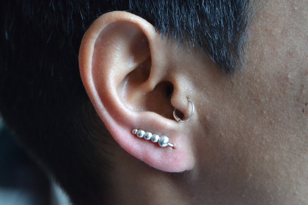 Old Method Ear Pin Eco Sterling Silver Balled Ear Climbers. Handcrafted Using Sustainable ...