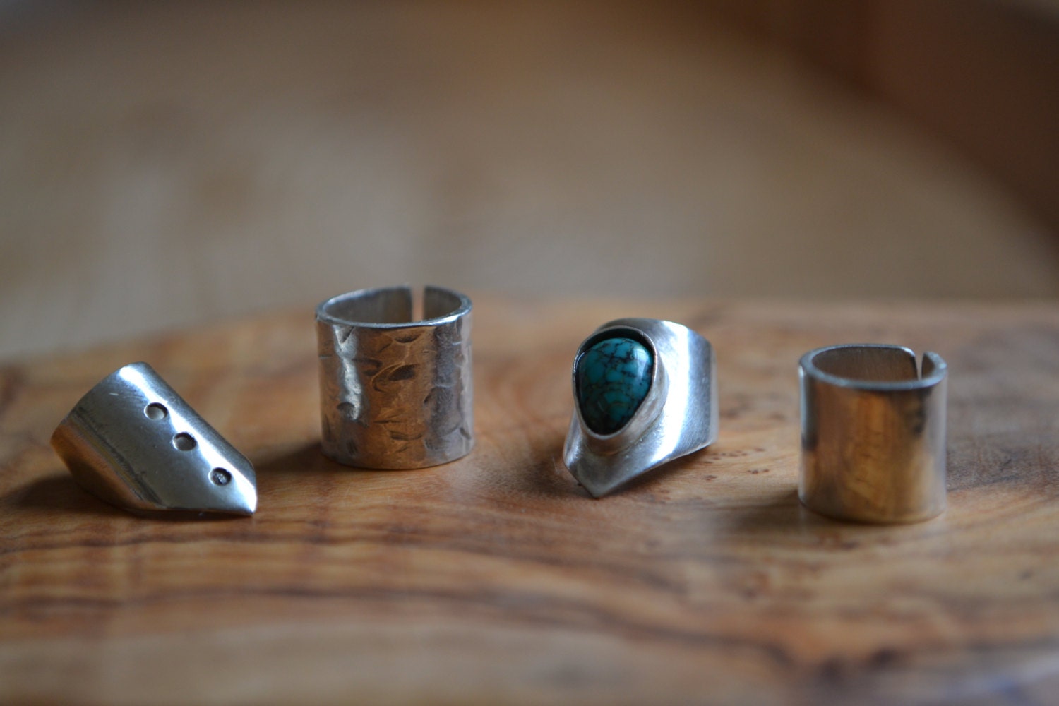 Eco sterling silver adjustable dreadlock/braid cuffs. In sizes 4mm to 14mm. Dreadlock jewellery. Hair jewellery. Beard cuff. Nordic cuff.