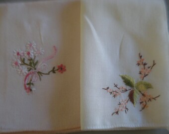 Vintage Handkerchiefs # Embroidery # Flea market buzz