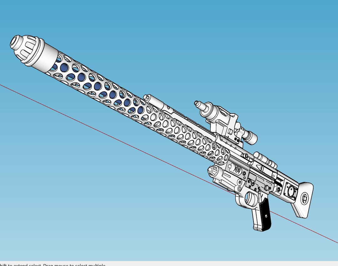 Blastech Dlt20a Laser Rifle Blaster From Star Wars ESB Used by IG88