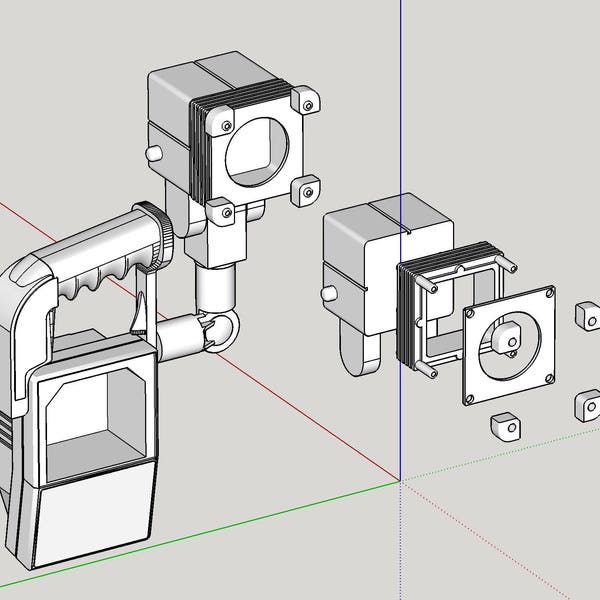 USCM TNR Shoulder Lamp from Aliens 3D Print Files V1