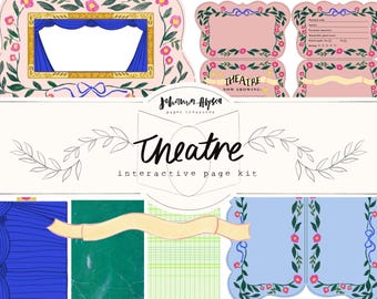 Junkjournaal: theaterfilmscène, interactieve pagina, efemere kit
