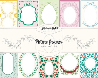 Picture frames, photo frames, journal ephemera