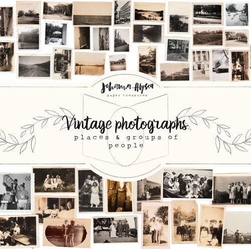 Printable Vintage Photographs Places and Groups of People - Etsy