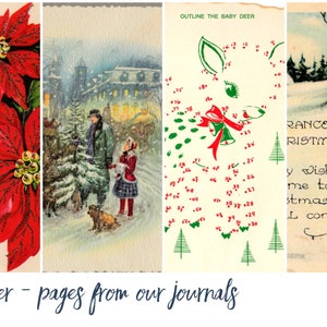 DECEMBER, Pages From Our Journals, journalling zine, digital zine, printable ephemera, journalling kit image 2