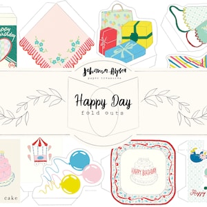 Desplegables de cumpleaños de Happy Day