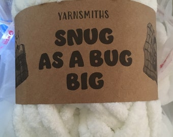 Yarnsmiths Snug as a Bug BIG 300g.   Jumbo!!    Super Chunky Chenille Yarn, Hand knitting yarn, Blanket Yarn.