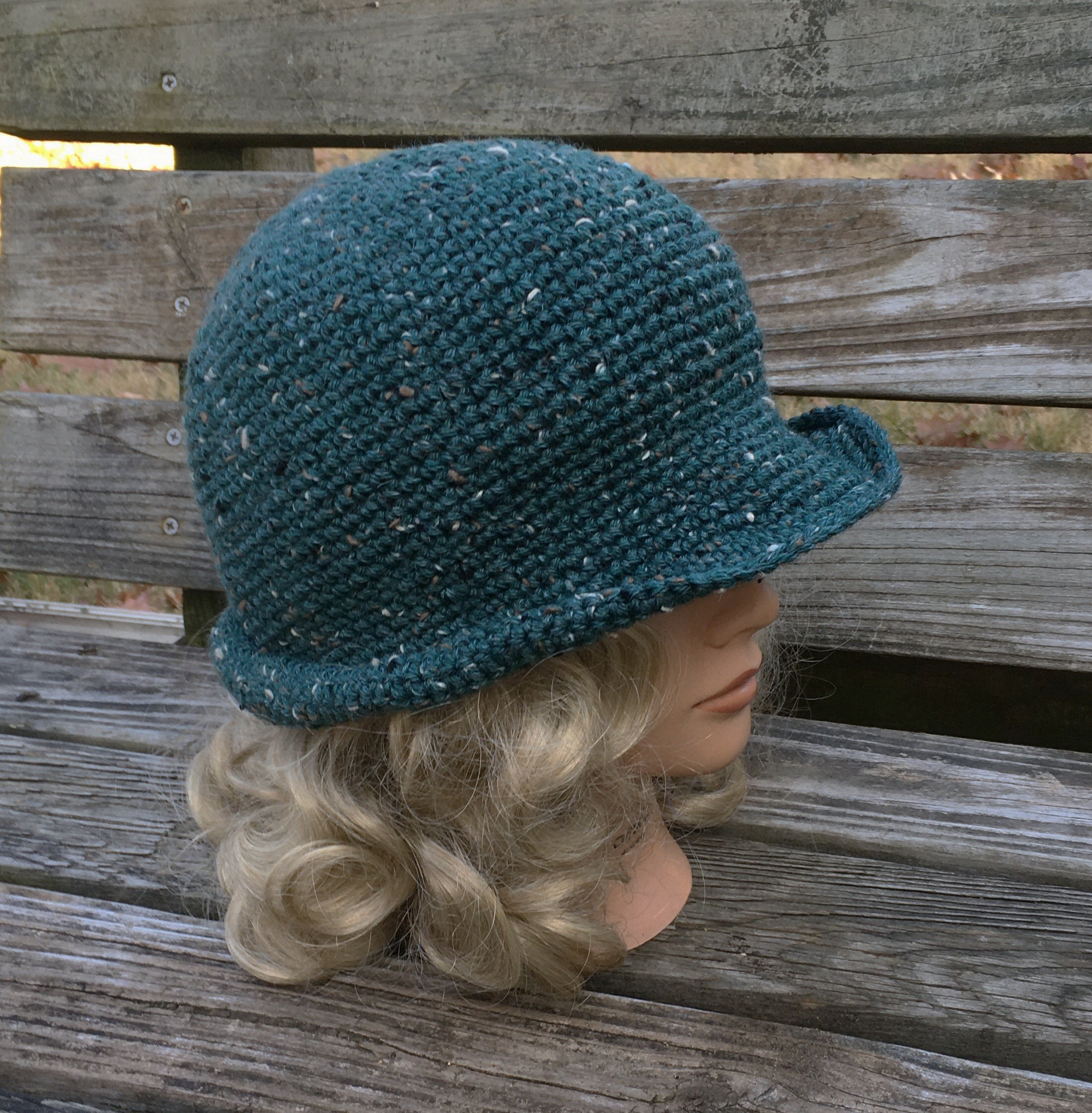 Tweed Cloche Hat - Etsy display picture 2
