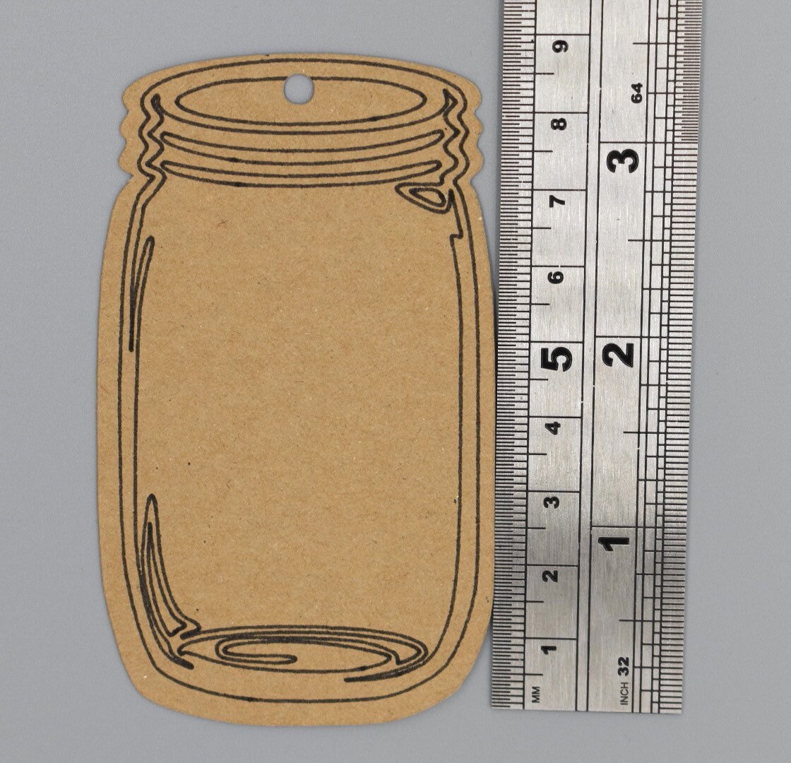 Mason Jar Gift Tags Wedding Favour label Jam Jar tag Etsy