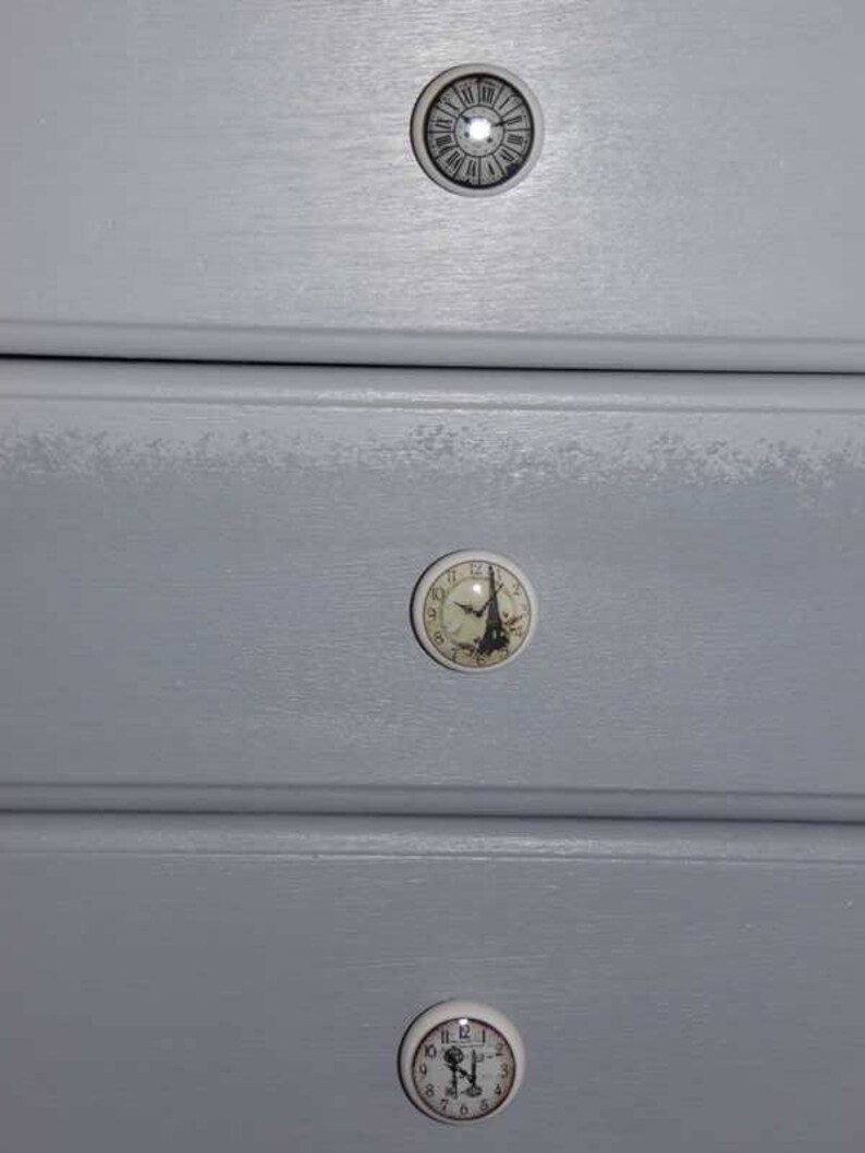 Limited Edition set of 10 Black Vintage Shabby Chic Style Wooden Cabinet Drawer Door KNOBSHANDLES Porcelain Look set no 21