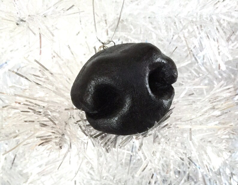 Big Dog Art Dog Stocking Stuffer Dog Lover Gift Christmas Present Dog Xmas Gifts Funny Dog Nose Tree Decorations Large Dog Ornament