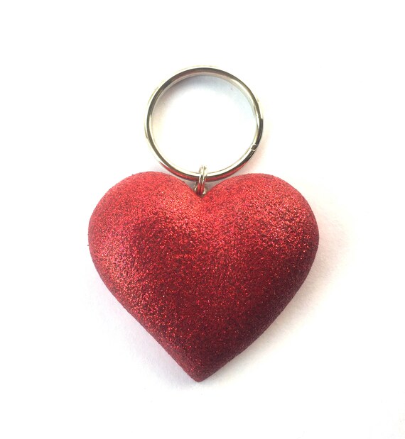 St Patricks Day Saint Patricks Day St Pattys Day Heart Keychain Gifts under 20 Lucky Heart Charm Handmade Heart Green Heart Charm