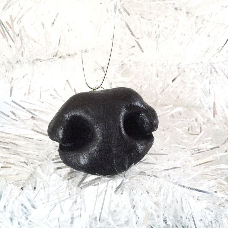 Big Dog Art Dog Stocking Stuffer Dog Lover Gift Christmas Present Dog Xmas Gifts Funny Dog Nose Tree Decorations Large Dog Ornament