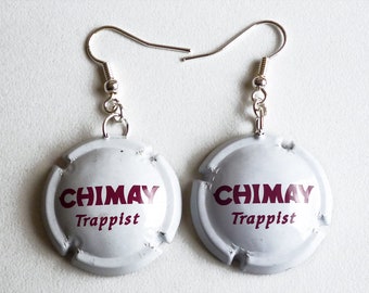 Earrings capsules "Chimay triple old 2"