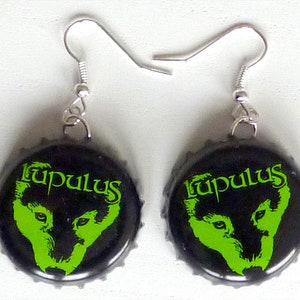 Earrings capsules "Lupulus verte"