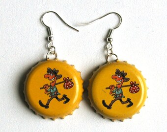 Earrings capsules "Paljas jaunes"