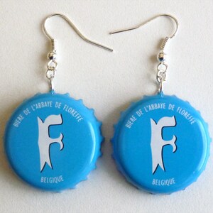 Earrings capsules "Floreffe bleu"