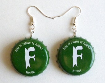 Earrings capsules "Floreffe verte"