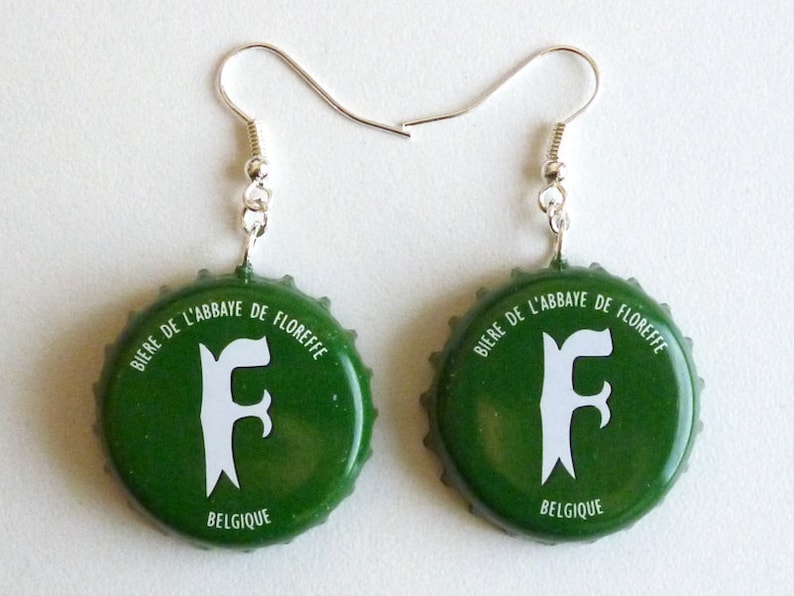 Earrings capsules Floreffe verte image 1