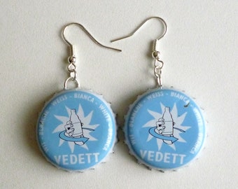 Earrings capsules "Vedett bleu"