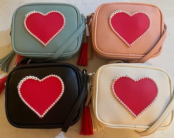 Custom Heart Crossbody Bag for Kiddos and Adults