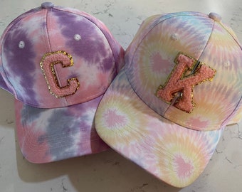 Custom Initial Tie Dye Hat for Kiddos
