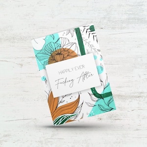 Heureusement pour toujours putain après, M. et Mme, Mariée et marié, Félicitations drôles de carte de mariage, Carte de fiançailles drôle pour la douche nuptiale de couple