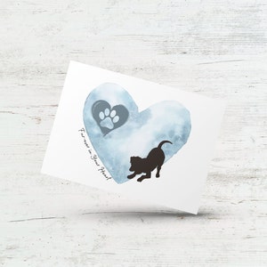 Carte de sympathie pour animaux de compagnie, Furever dans votre cœur, Carte commémorative pour chien, Carte de perte de chien, Deuil de chien, Carte de perte d’animal de compagnie, Carte de perte de chien en pensant à votre chien