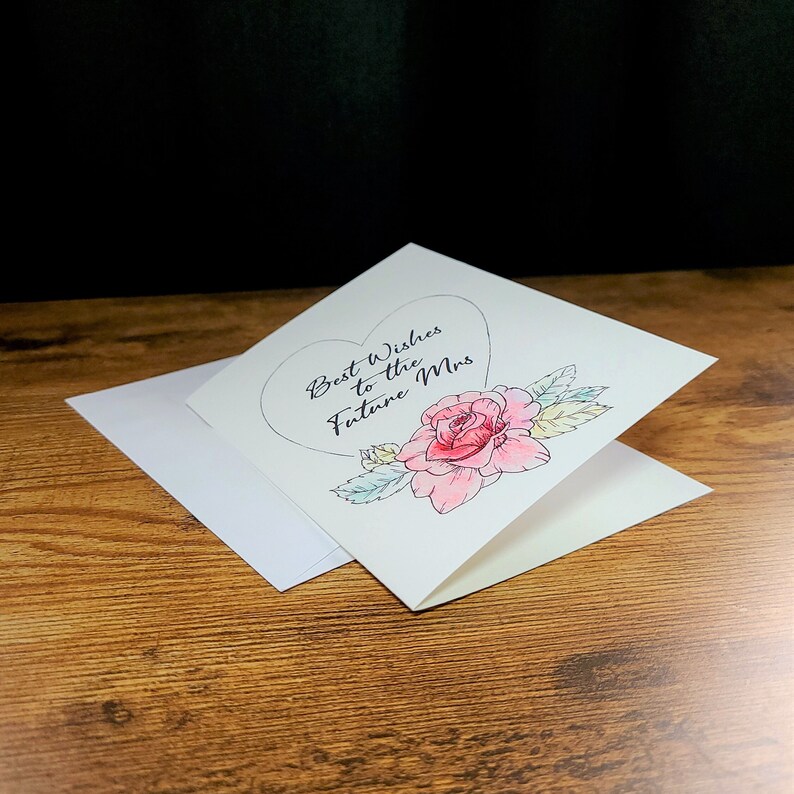 Bridal Shower Card, Best Wishes to the Future Mrs, Engagement Card ...