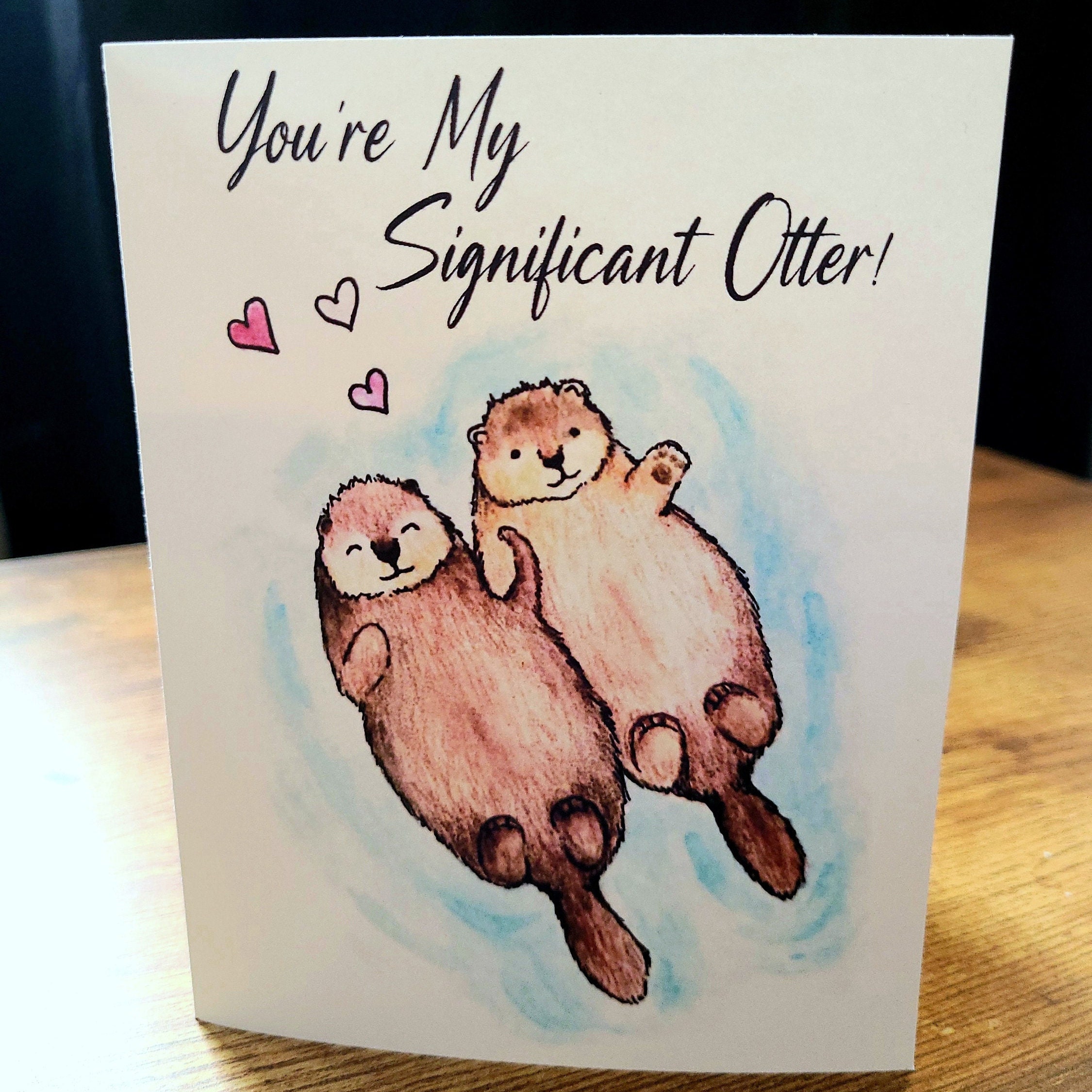 Old English Co. 'My Significant Otter' Karte – Süße Otter-Karte Für Ehemann, Ehefrau, Valentinstag Oder Jahrestag