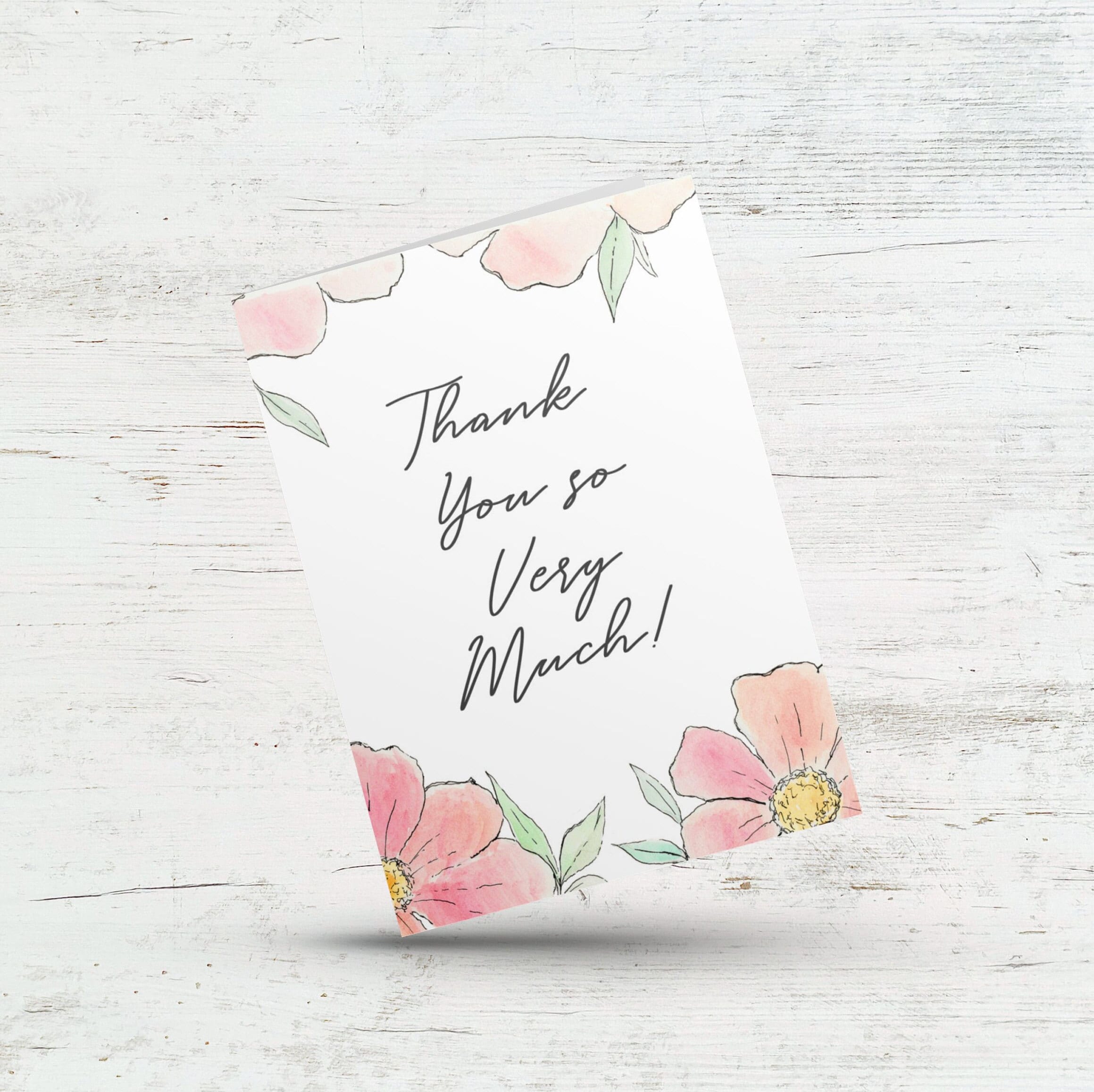 Twizler Dankeskarte Mit Popcorn Der Bär – Süße Thank You Karte Mit Blumen, Inkl. Braunem Umschlag