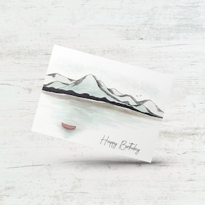 Happy birthday card, Adventure birthday card, Mountain birthday card, Birthday card for boyfriend husband girlfriend, Outdoorsy Adventure