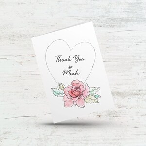 Carte de remerciement beaucoup, Merci de mariage, Carte de remerciement pour ami, Merci bébé, Merci professeur, Carte d'appréciation, Carte de gratitude