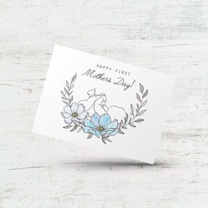 Bonne première carte de fête des mères, carte de nouvelle maman, 1ère carte de fête des mères, nouvelle maman pour fille, carte pour femme, carte de maman enceinte, carte de nouveau bébé