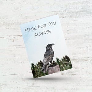Here for you always, Sympathy card for friend, Thinking of you card, Card for her, Card for him, Moral support, Sorry for your loss card