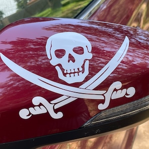 Pirate Jolly Rogers Car Vinyl decal/Bumper Decal